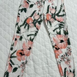 Abercrombie & Fitch Floral Capris - Pink and Green